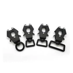 Kait Carabiner Hewan Peliharaan Karabiner Putar Katak Baja Paduan Seng Logam