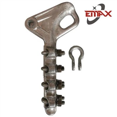 Penjepit Regangan Tipe Pistol Aluminium Ujung Buntu Perangkat Keras Garis Tiang